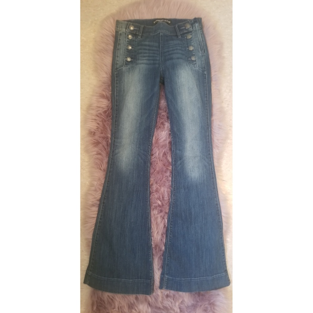 Express high waist bell bottoms